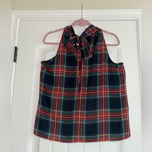 J Crew plaid halter top EUC SZ 6 - Picture 6 of 7